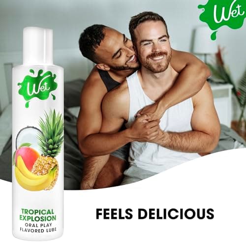 Wet Water Based Tropical Explosion Flavoured Lubricant, 9 Fl Oz - Premium Personal Lubricant, Paraben Free, Gluten Free, Stain Free, Sugar Free — view 4