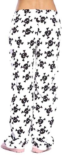 Just Love Women's Plush Pajama Pants - Petite to Plus Size Pajamas,Skulls,Small — view 2