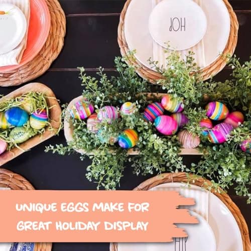 Eggmazing Egg Decorator Kit - Arts and Crafts Set with Egg Decorating Spinner and 8 Colorful Quick Drying Non Toxic Markers (Blue), Ages 3 and Up — view 4