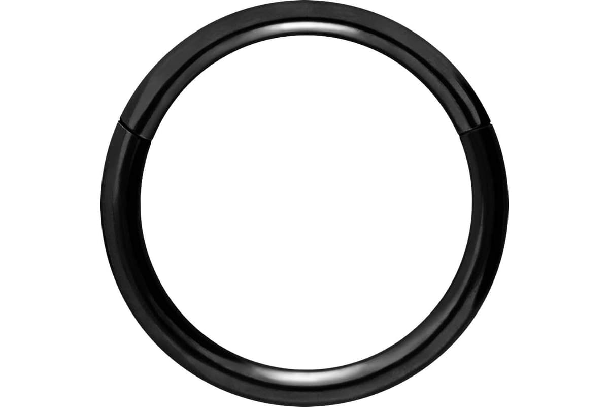 PIERCINGLINE Anillo segmento Clicker de acero quirúrgico – Piercing en oro, plata, rosa, negro o azul – para nariz, tabique, oreja, hélice o tragus — view 34