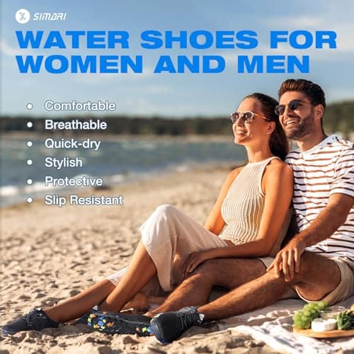 SIMARI Water Shoes for Women Men - Barefoot Quick-Dry Aqua Socks | Lightweight Swim Shoes for Surfing, Swimming, Beach Sports, Kayaking, Diving | Non-Slip Design — view 8