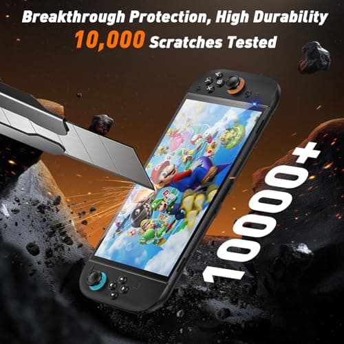 daydayup 4-Pack Screen Protector Tempered Glass for Nintendo Switch 2 [7.9 inch] 2025 with [Alignment Frame] -HD Clear Anti-Scratch Travel Transparent Clear Screen Protector — view 4
