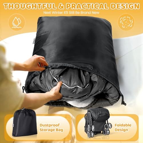 Orzbow Stroller Bunting Bag with Extended Footmuff, Weather-Proof, Warm — view 5