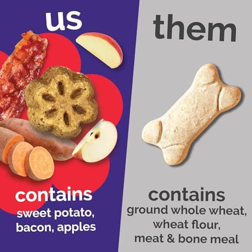 Fruitables Skinny Minis Soft & Chewy Dog Training Treats, Low Calorie Bacon & Apple Recipe, Bite-Sized Rewards for Puppies & Adult Dogs, No Wheat Corn or Soy, Made in USA, 20 oz — view 2