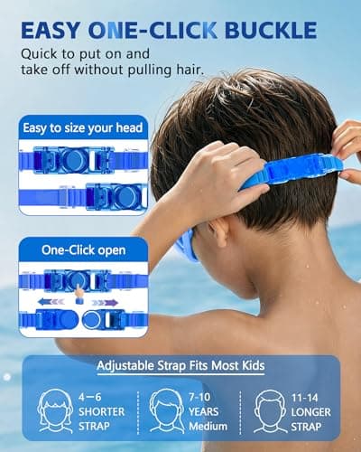Kids Swim Goggles 2 Pack Swimming Goggles Anti Fog Anti-UV for Child Teens Youth — view 2