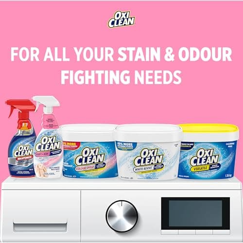 OxiClean All-Purpose Baby Enzyme Stain Remover Powder for Cloth Diapers, Bedding, Blankets, and Upholstery - Colour Safe, Chlorine Bleach, Fragrance Free, 1.36 kg — view 7