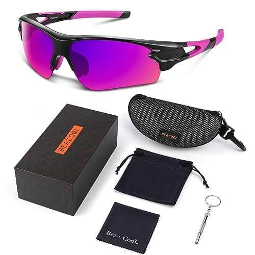 BEACOOL Polarized Sports Sunglasses for Men Women Baseball Running Cycling Fishing Softball Golf TAC Safety Glasses UV400 — view 4