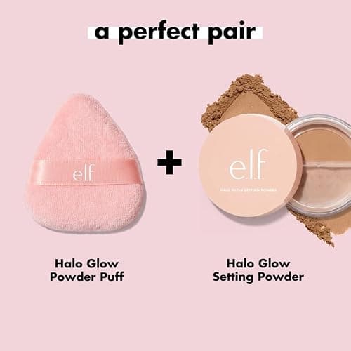 e.l.f. Halo Glow Powder Puff, Soft, Reusable Powder Puff For Applying Loose Or Pressed Powders, Easily Conforms To The Face, Vegan & Cruelty-free — view 4