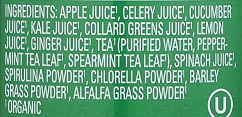 Suja Organic Mighty Dozen, Celery, Cucumber, Kale, Collard Greens, Apple, 12 Fl Oz Bottle — view 3