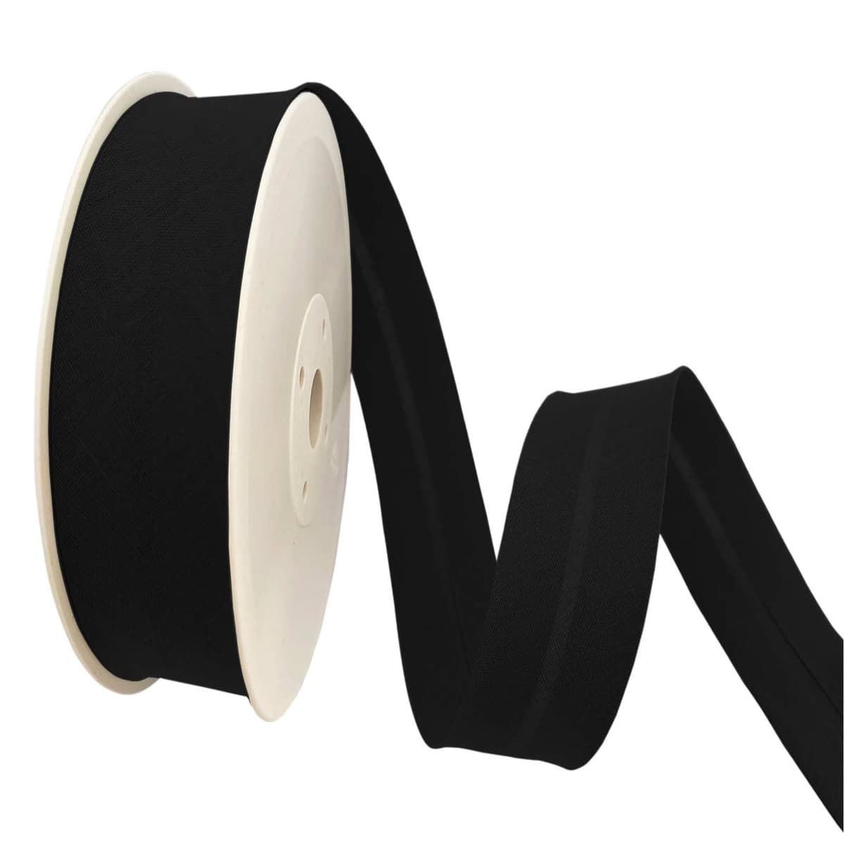 TEXTEX = Bies de 20mm de Ancho. 50% Algodón y 50% Poliéster. Pieza de 10m - (Negro) — view 13
