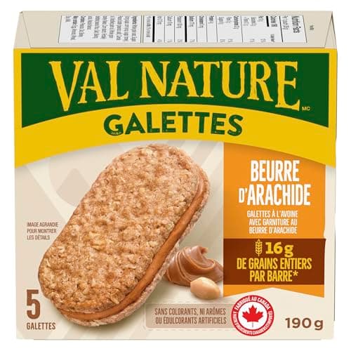 NATURE VALLEY Peanut Butter Biscuits, Snacks, Oat Biscuits with Peanut Butter Filling, No Artificial Colours, No Artificial Flavours, Pack of 5 — view 9
