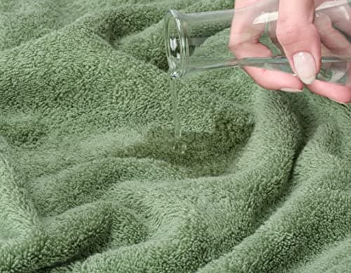 American Soft Linen Washcloths for Bathroom, 100% Turkish Cotton Washcloth Set of 4, 13x13 in Soft Washcloths for Body and Face, Wash Rags for Kitchen, Baby Washcloths, Sage Green Washcloths — view 4