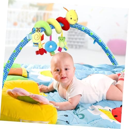 ifundom Car Seat Toys, Toys for Car Seat Crib Mobile Bed Around Rattle Bell Cartoon Insect Stroller Hanging Stuffed Wrap Spiral Safety Plush Toys for Crib Bed Stroller Car Seat Bar — view 4
