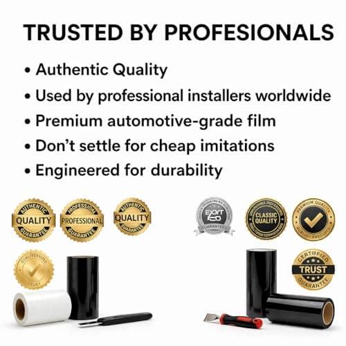 3M 2080 Series Gloss Black (G12) Vinyl Wrap Film - 5ft x 1ft - 5 sq ft - Dual Cast Bubble Free Air Release Technology - Professional Grade Automotive Vinyl — view 2