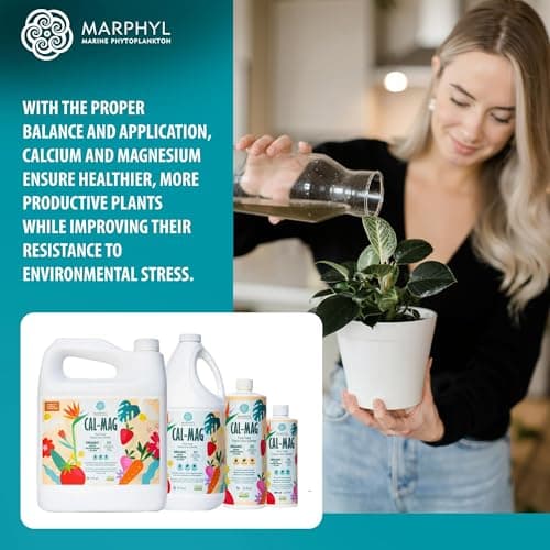 MARPHYL Organic Cal-Mag Liquid Fertilizer – Calcium & Magnesium Supplement to Correct Plant Deficiencies, Supports Strong Growth for Garden Flowers, Vegetables, Succulents & Hydroponics — view 5