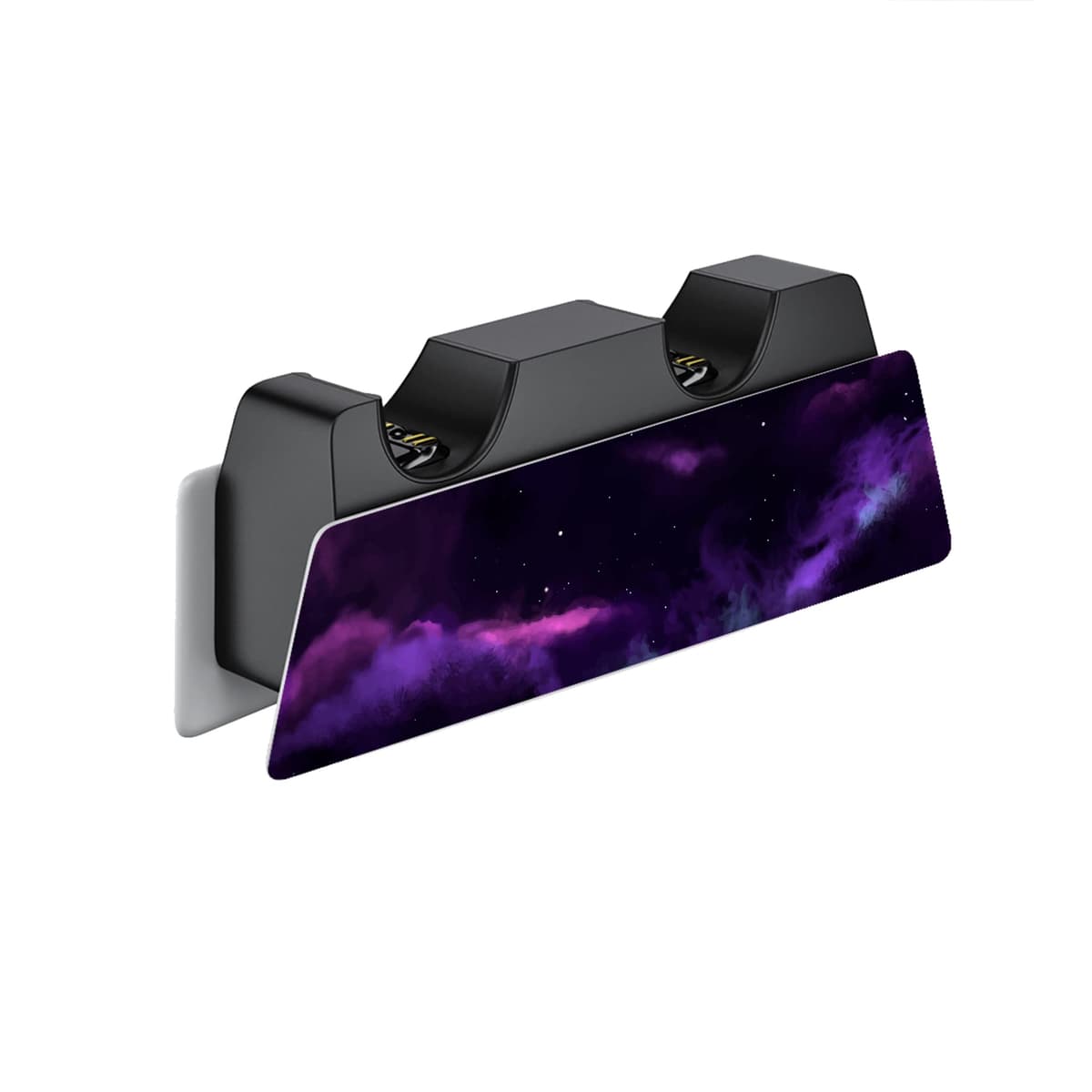playvital Purple Deep Space Full Set Skin Decal for ps5 Console Disc Edition, Sticker Vinyl Decal Cover for ps5 Controller & Charging Station & Headset & Media Remote — view 4