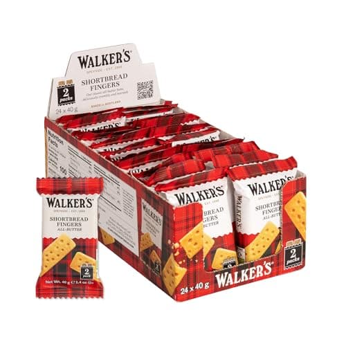 Walkers Shortbread Fingers, 2-Count Cookies Packages (Pack of 24)