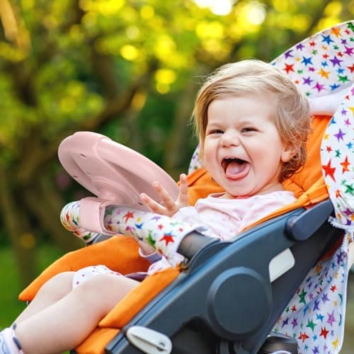 Accmor Stroller Steering Wheel Toy, Simulated Steering Wheel for Stroller Shopping Carts Cart Universal Detachable Pretend Driving Funny Toy Attachment — view 2