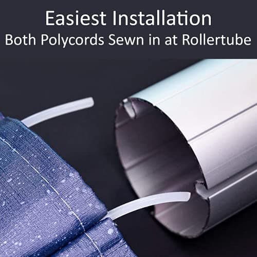 ShadePro - RV Awning Fabric Replacement - Premium Grade Weatherproof Vinyl - Universal Outdoor Canopy for Camper, Trailer, and Motorhome Awnings - Burgundy Fade - 15' (Fabric 14' 2") — view 3