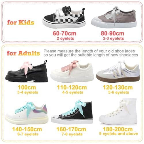 WEGOODZF Flat Satin Ribbon Shoelaces: 2cm Wide 51 inch Pink Silk Shoe Laces for Women -2 Pair — view 5