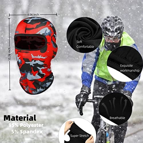 Zolenlo 6 Pack Ski Mask Balaclava Face Masks for Men Women Pooh Shiesty Mask Outdoor Full Cover Summer&Winter Protection Black — view 5