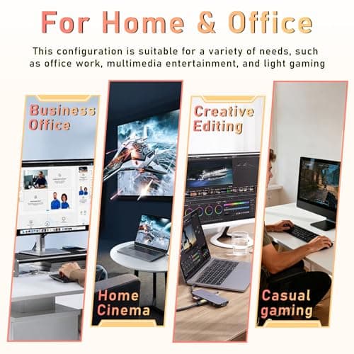 suevery Pre Built Gaming PC, White Tower — view 3