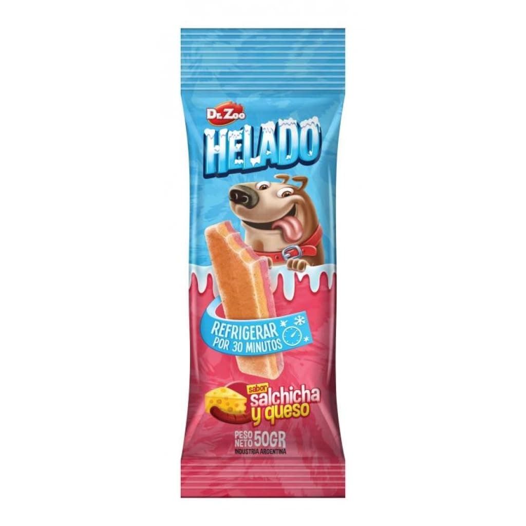 Dr.Zoo Helado para Perros 12 x 50 Gr | Varios sabores Crema, Banana Split o Salchicha y Queso | Sabrosos (12x50Gr, 6X Crema 6X Salchicha Y Queso) — view 2
