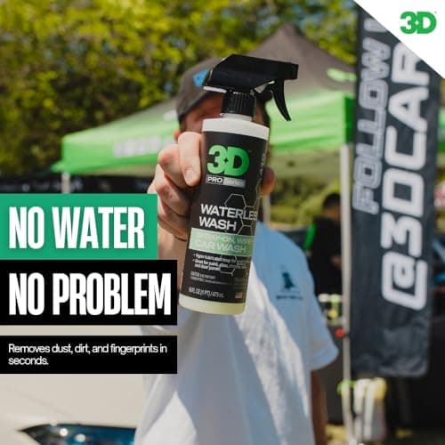 3D Waterless Car Wash - Easy Spray Waterless Detailing Spray - No Soap or Water Needed - Great on Cars, RVs, Motorcycles & Boats 1 Gallon — view 3