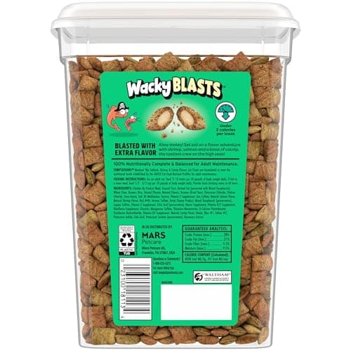 Temptations Wacky Blasts Cat Treats, Nautical Nip’ Flavor, 16 oz. Tub — view 8