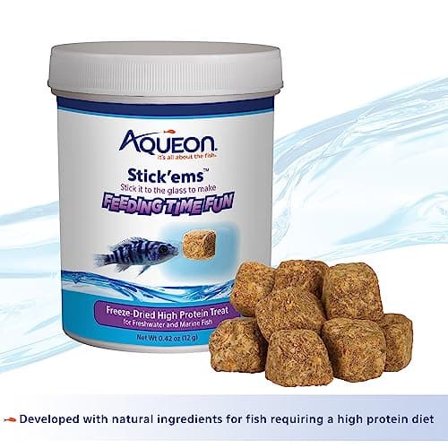 Aqueon Stick'ems Freeze-Dried High Protein Pet Fish Treat , 0.42 oz