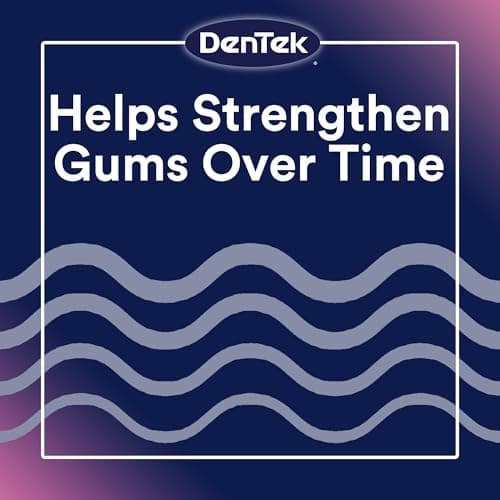DenTek Comfort Clean Sensitive Gums Floss Picks, Soft & Silky Ribbon, 150 Count, 6 Pack (Blue) — view 4