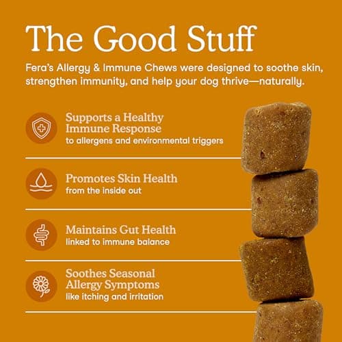 Fera Pets Dog Allergy & Immune Support with Turkey Tail Mushroom, 90 Chews — view 2