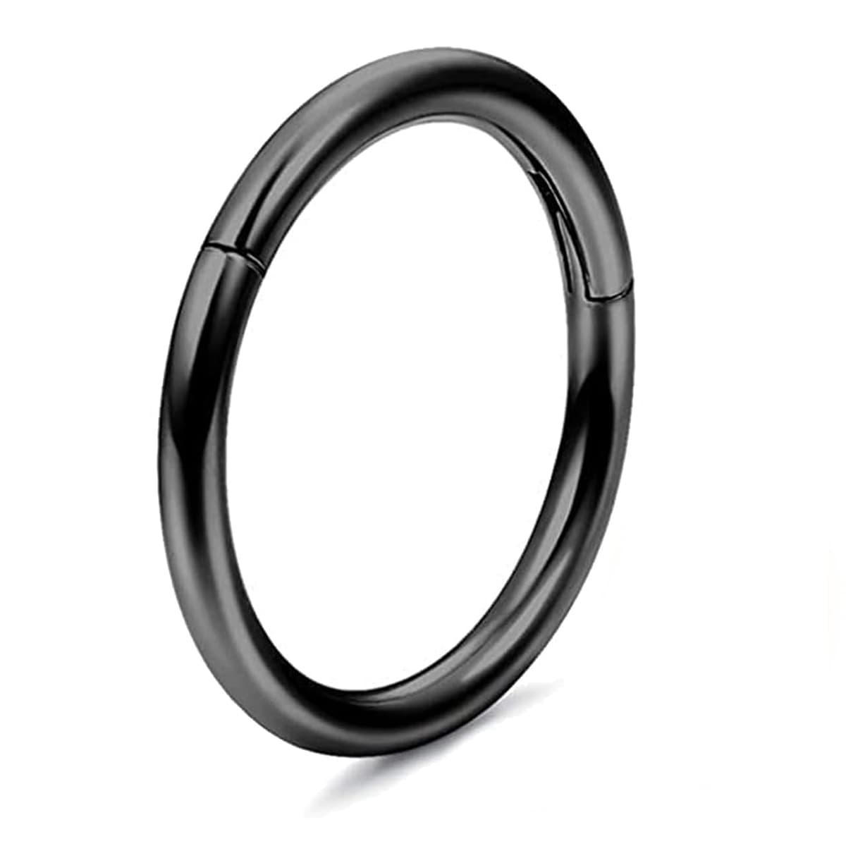 G23 Titanio Hipoalergénico Anillo de la Nariz Oro Plata Negro Septum Helix Cartílago Concha Anillos de Segmento Anillos de Labio 14G 16G Espesor 6MM/8MM/10MM/12MM Aro de Nariz 1 Pieza — view 8