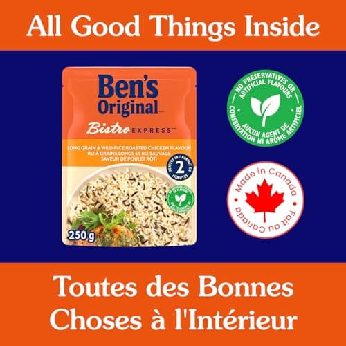 BEN'S ORIGINAL BISTRO EXPRESS Long Grain & Wild Rice Roasted Chicken Flavour, Side Dish, 250g Pouch — view 5