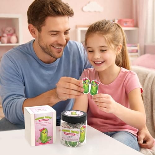 Positive Pickle Jar for Daughter, 60 Affirmation Cards for Teen Girls, Encouragement Gifts for Daughter, Emotional Support Gift, Confidence & Anxiety Relief Jar, Birthday Gift for Girls — view 3
