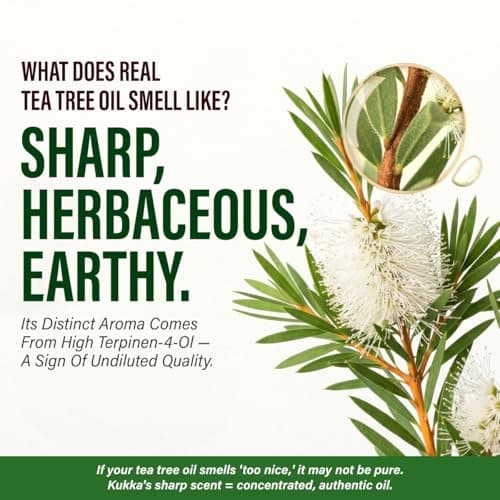 100% Pure Tea Tree Oil - 4 Fl Oz Tea Tree Essential Oil for Hair, Skin, Diffuser, Aromatherapy & DIY Soap Making Scent — view 3