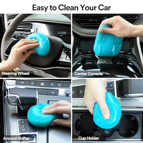 PULIDIKI Car Cleaning Gel Car Clean Putty, Universal Car Interior Cleaner Slime, Perfect Cleaning Kit Supplies, Auto Detailing Tools Car Accessories, Dust Remover Gifts for Men Women — view 2
