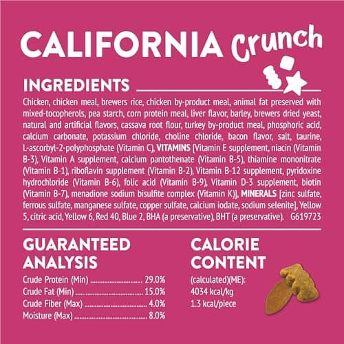 Purina Friskies Party Mix California Crunch with Chicken and Flavors of Turkey and Bacon Cat Treats - 30 oz Canister — view 5