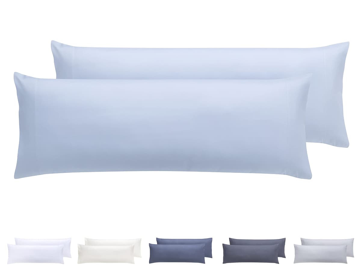 Todocama – Juego de 2 Fundas de Almohada, Microfibra Extra Suave, hipoalergénicas. Juego de 2-70x40 cm Blanco — view 24