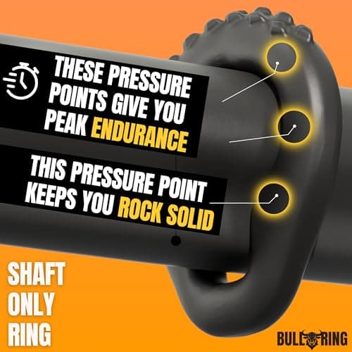 BULLRING 4 Pack Rock Solid Performance & MAX Stamina- 6 Pressure Points for Staying Power-Premium Silicone Penis Ring for Men -BullRing The Mighty Cock Ring & Sex Toys — view 3