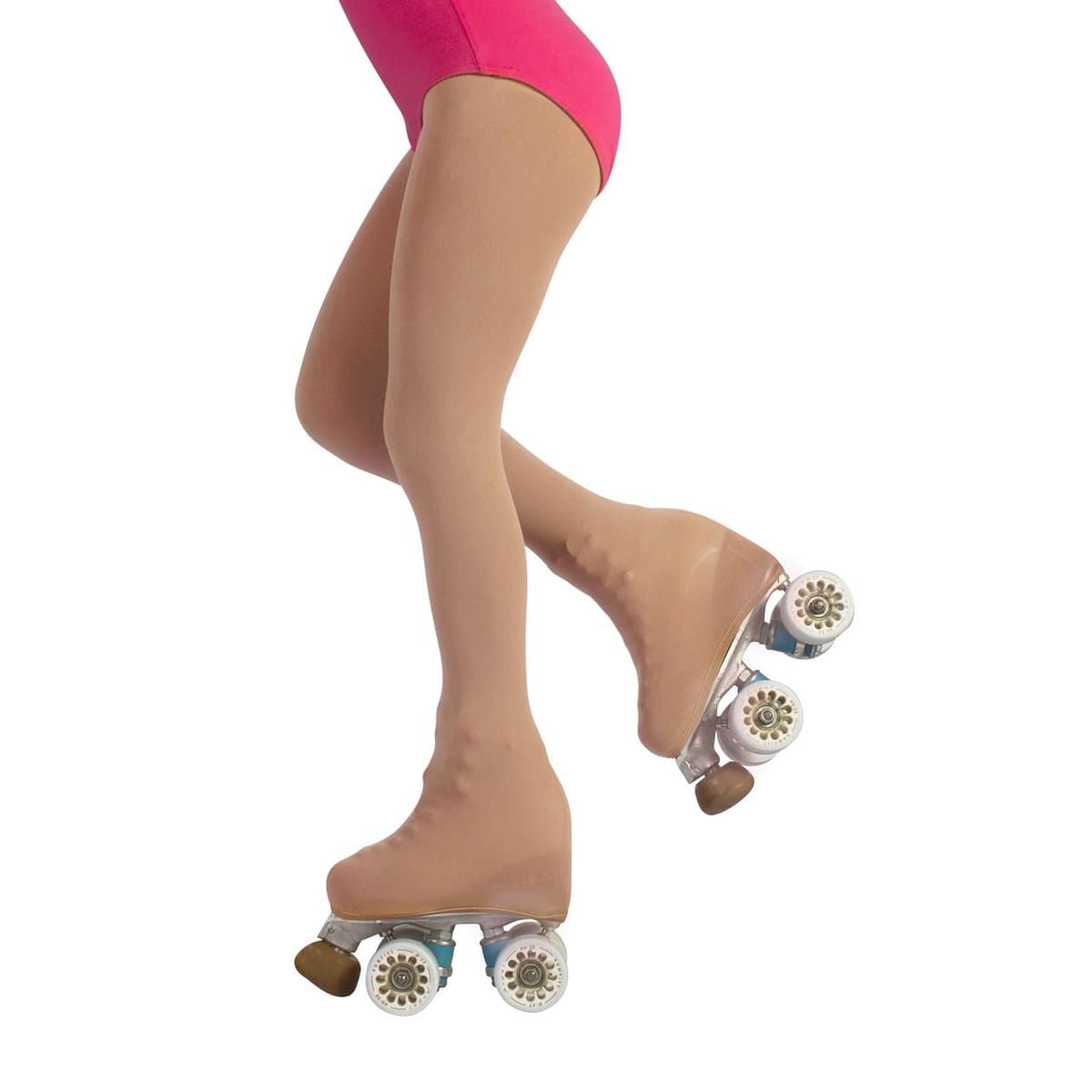 CALZITALY PACK 1/2 Medias Cubrepatin Para Niña – 70 DEN | Patinaje Artístico | Professional Skating | Natural, Negro | 6, 8, 10, 12 Años | Calcetería Italiana