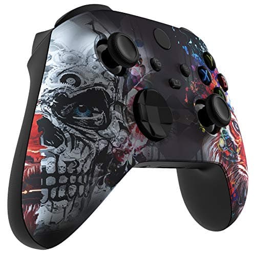 eXtremeRate Custom Shell for Xbox Series X & S Controller - Revitalize Your Controller - Tiger Skull Replacement Cover Front Housing Cover for Xbox Core Controller Wireless [Control NOT Included] — view 3