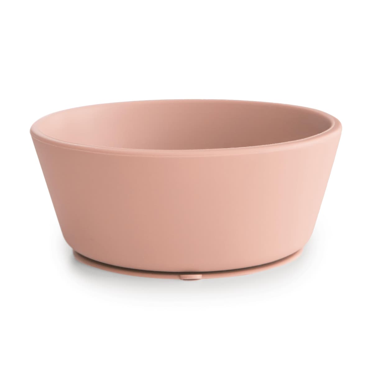 Mushie Silicone Suction Bowl, Non-Slip Suction Bowl for Babies & Toddlers, Material: Food Grade Silicone, Dishwasher & Microwave Safe (Blush)