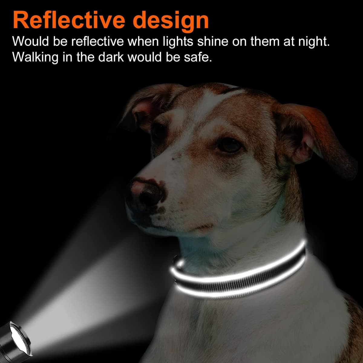 Joytale Reflective Dog Collar, Soft Neoprene Padded Breathable Nylon Pet Collar Adjustable for Extra Small and Puppy Dogs, XS, Black — view 5