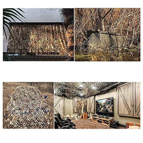 Camouflage Net Camo Netting Blinds Dual Mesh for Decor Courtyard Sunshade Camp Photo Farm Factory Shelter Car Concealment Party Exhibit Backdrop Curtain Ceiling Fence Canopy Cover — view 5