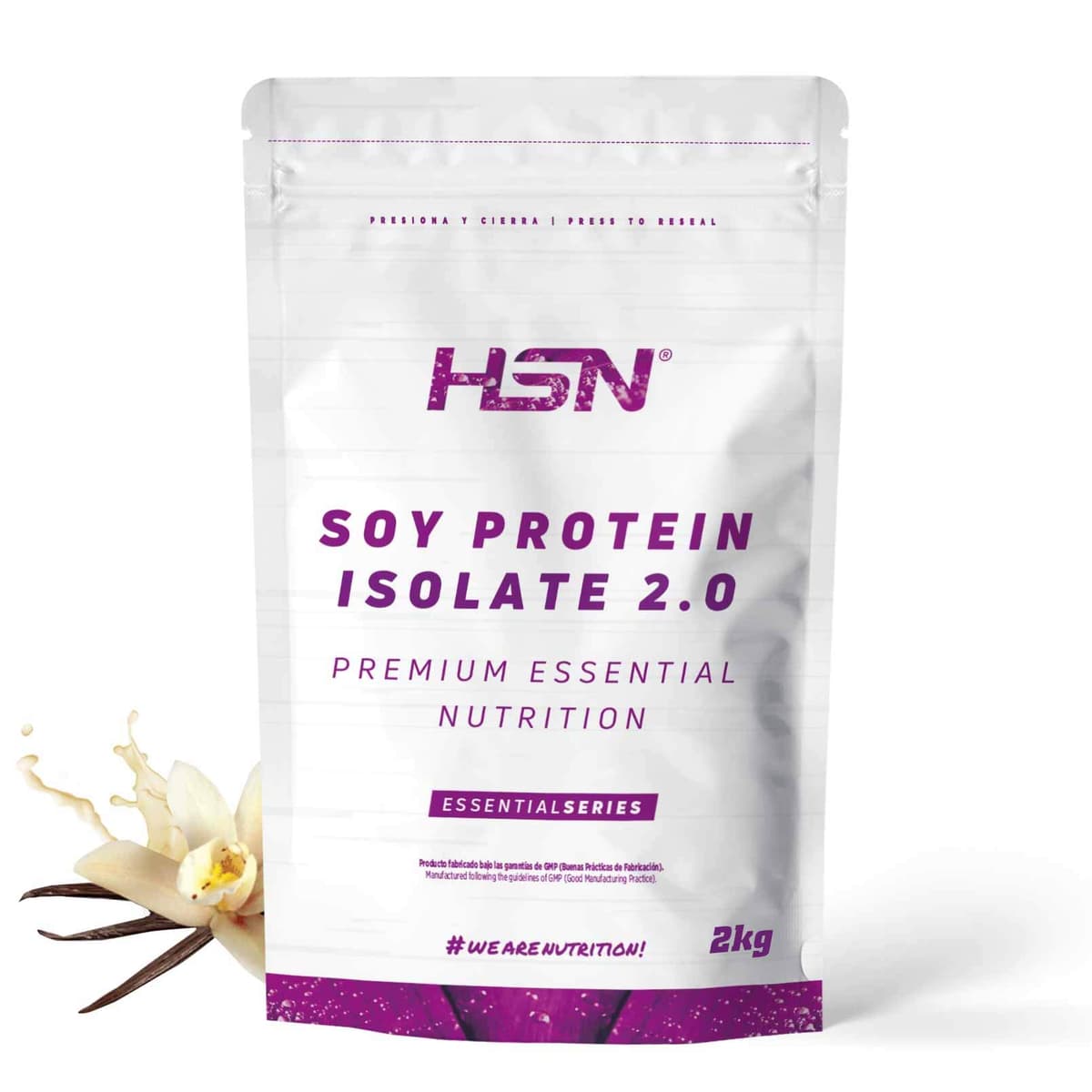 Proteína de Soja Aislada de HSN | Sabor Bombón de Chocolate y Avellanas 2 Kg = 67 Tomas por Envase | 100% Vegana | Soy Protein Isolate | No-GMO, Sin Gluten — view 29