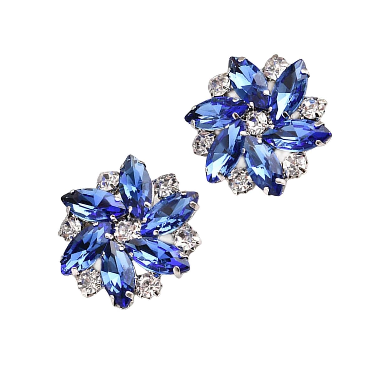 F Fityle 2Pcs Elegant Rhinestone Clips s Jewelry Decoration Crystal Buckle Heels Diamond for Brooches Flat Boots, Red — view 10