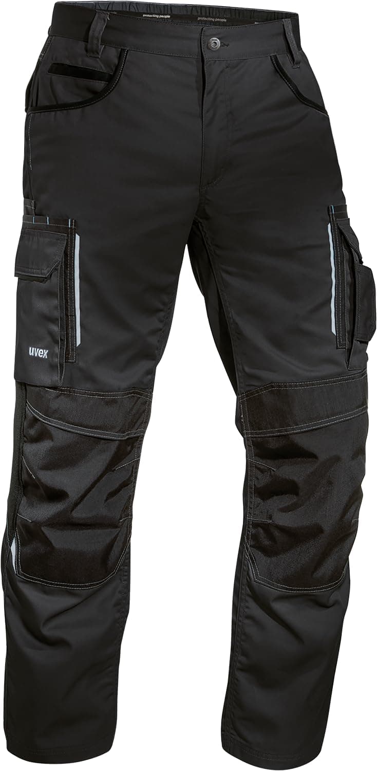 Uvex Tune-up 8909 Pantalon de Trabajo para Hombre - Pantalones Cargo para Trabajar de Algodón y de Cordura - Multibolsillos - Bolsillo de Las Rodilleras - Color Gris, Negro, Azul, Verde, Blanco — view 12