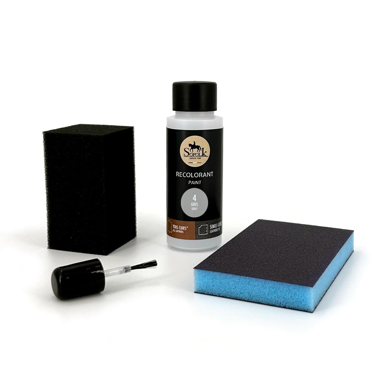 Sofolk - Kit de retoque Pintura Cuero/Cuero de imitación - Tinte para Volante de Coche, Asiento de Coche, sofás, Zapatos, Chaquetas y Ropa - Cuero dañado, Rayado, arañado, Descolorido — view 18