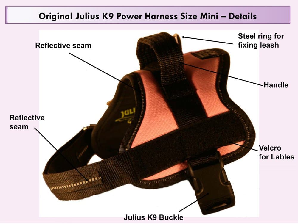 JULIUS-K9Powerharness, Size: S/Mini, Black — view 53